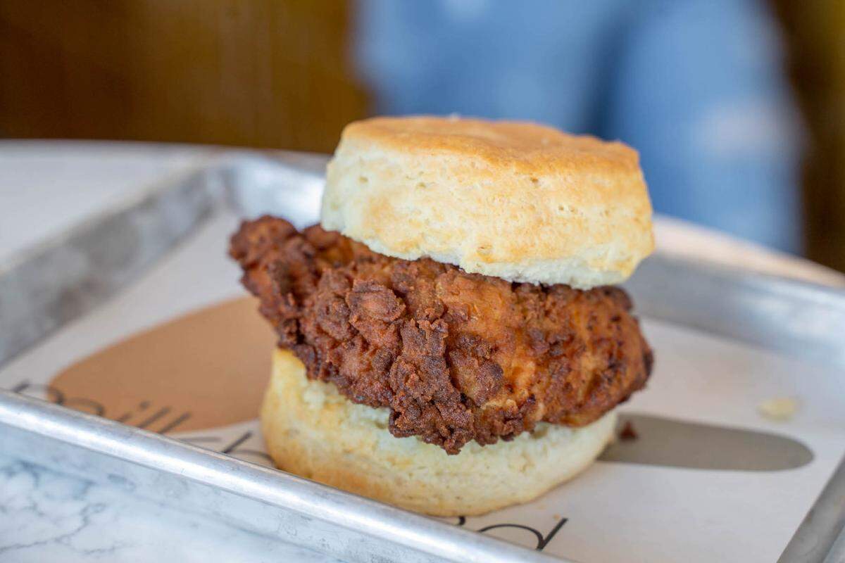 Milkbread’s Crispy Chicken Biscuit.