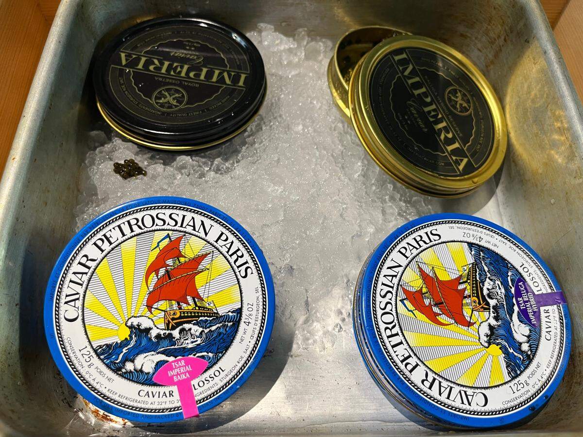 Prime Fish Cellar offers a variety of caviar and other high-end provisions you can browse in the store or order online to pick up and take home.