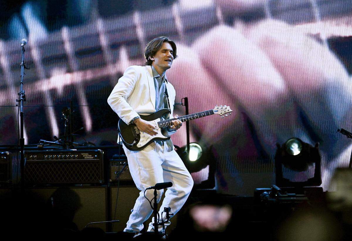 Musician John Mayer performs at Madison Square Garden during his “Sob Rock” tour on Sunday, Feb. 20, 2022, in New York.