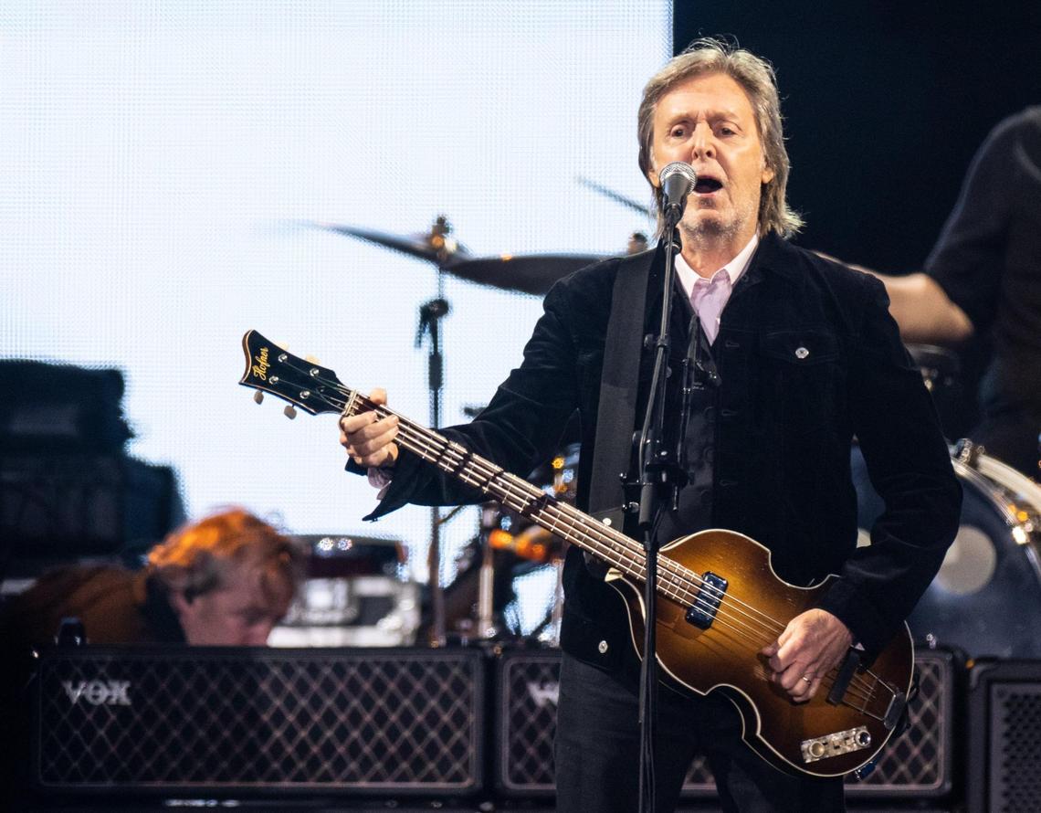 Paul McCartney performs at Truist Field at Wake Forest during his Got Back tour in Winston-Salem, N.C., on Saturday, May 21, 2022.