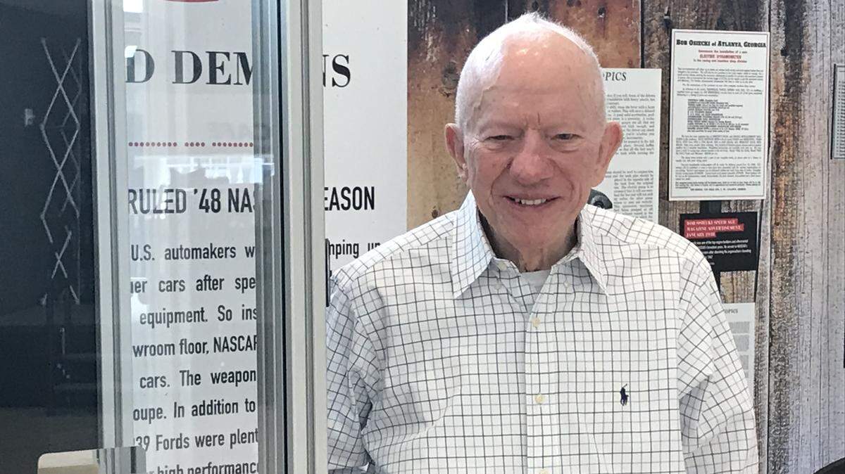 Bill Huskins, who is 92 years old, got his start in racing when he left the Navy in 1946.