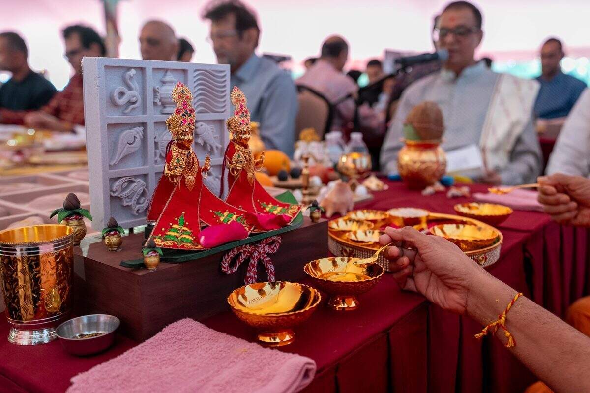 Construction began in July 2025 and is estimated to be completed by the end of 2027 for the new Hindu mandir in Matthews.