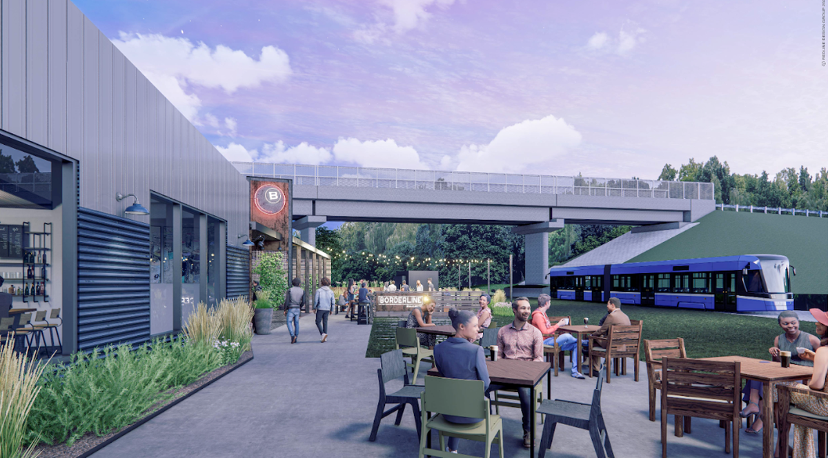 Renderings of Borderline Bar & Billiards opening at The Pass
