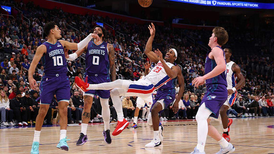 Out of gas: Hornets’ Kon Knueppel closes in on NBA record in loss to Detroit