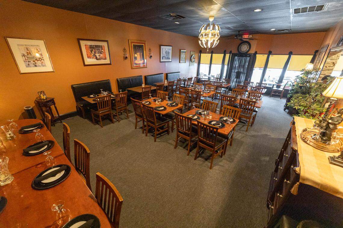 The main dining room at Freshwaters on Graham Street in Charlotte.