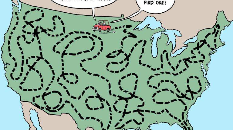 Kevin Siers cartoon: Covid Tests and Travel