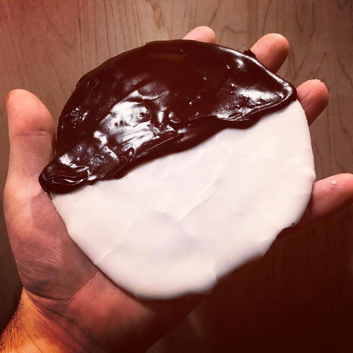 Meshugganah pop-up restaurant sells black-and-white cookies.