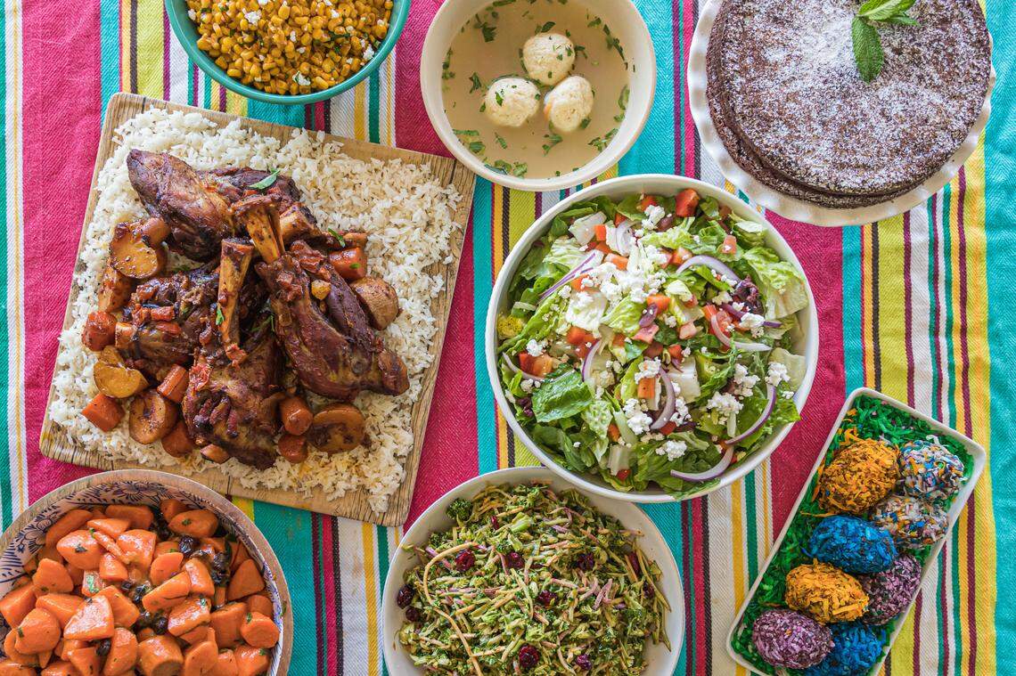 YAFO Kitchen is offering an Easter and Passover menu that includes entree choices such as red wine brisket, lamb shanks and pomegranate and honey roasted chicken. For dessert, choose flourless chocolate cake or Easter egg-shaped Nutella truffles.