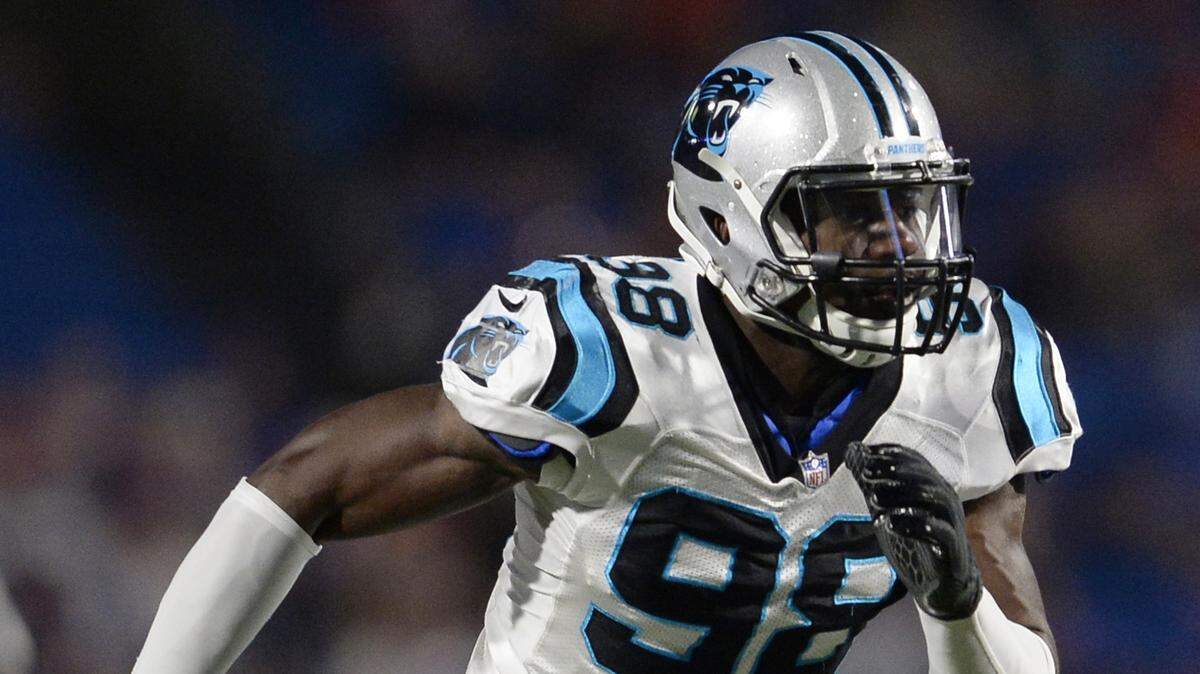 Carolina Panthers rookie defensive end Marquis Haynes has plenty of raw speed and potential, but is accelerating his growth by learning from veterans like Julius Peppers.