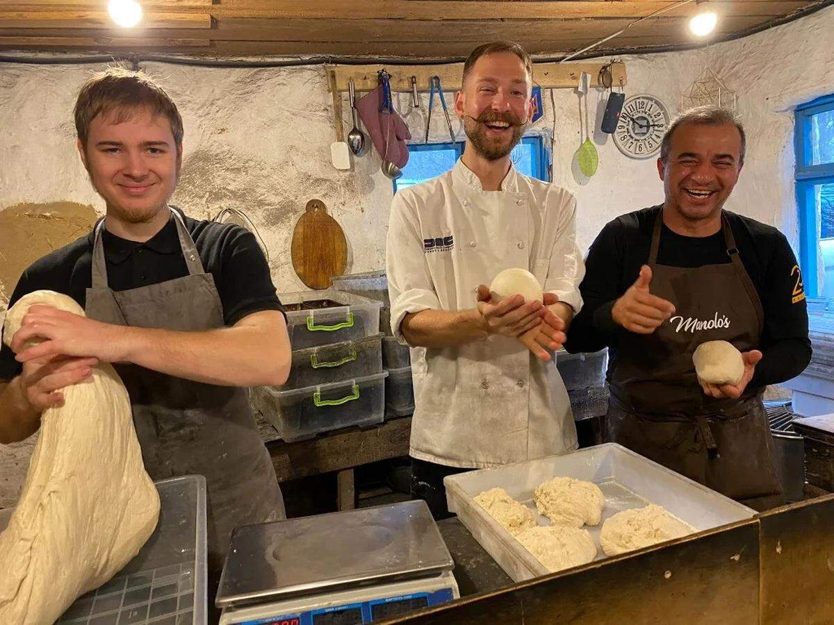 Manolo Betancur has baked bread all over the world, including in Ukraine where he raised $10,000 to build an oven and a bread delivery van.