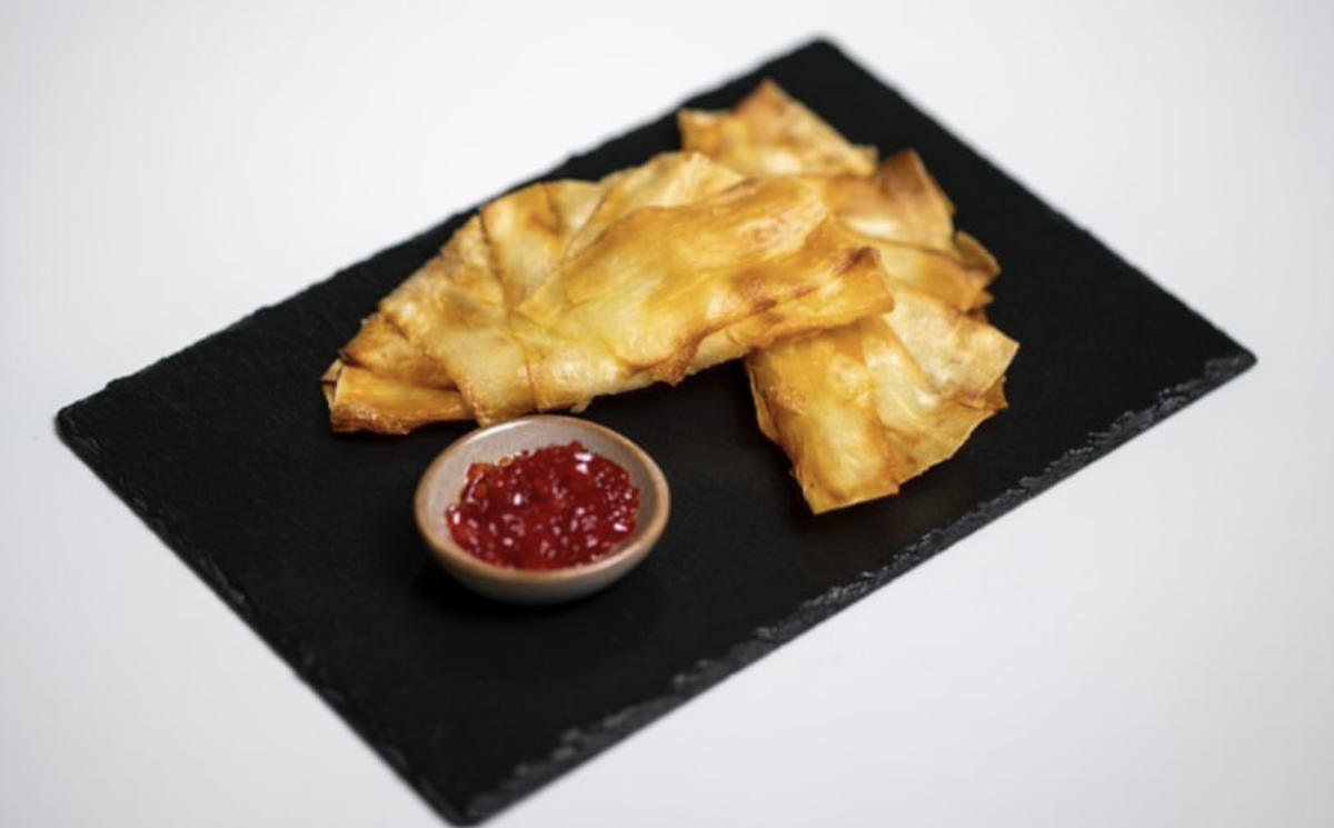 Capicúa’s Yuca empanadas, filled with cheese.
