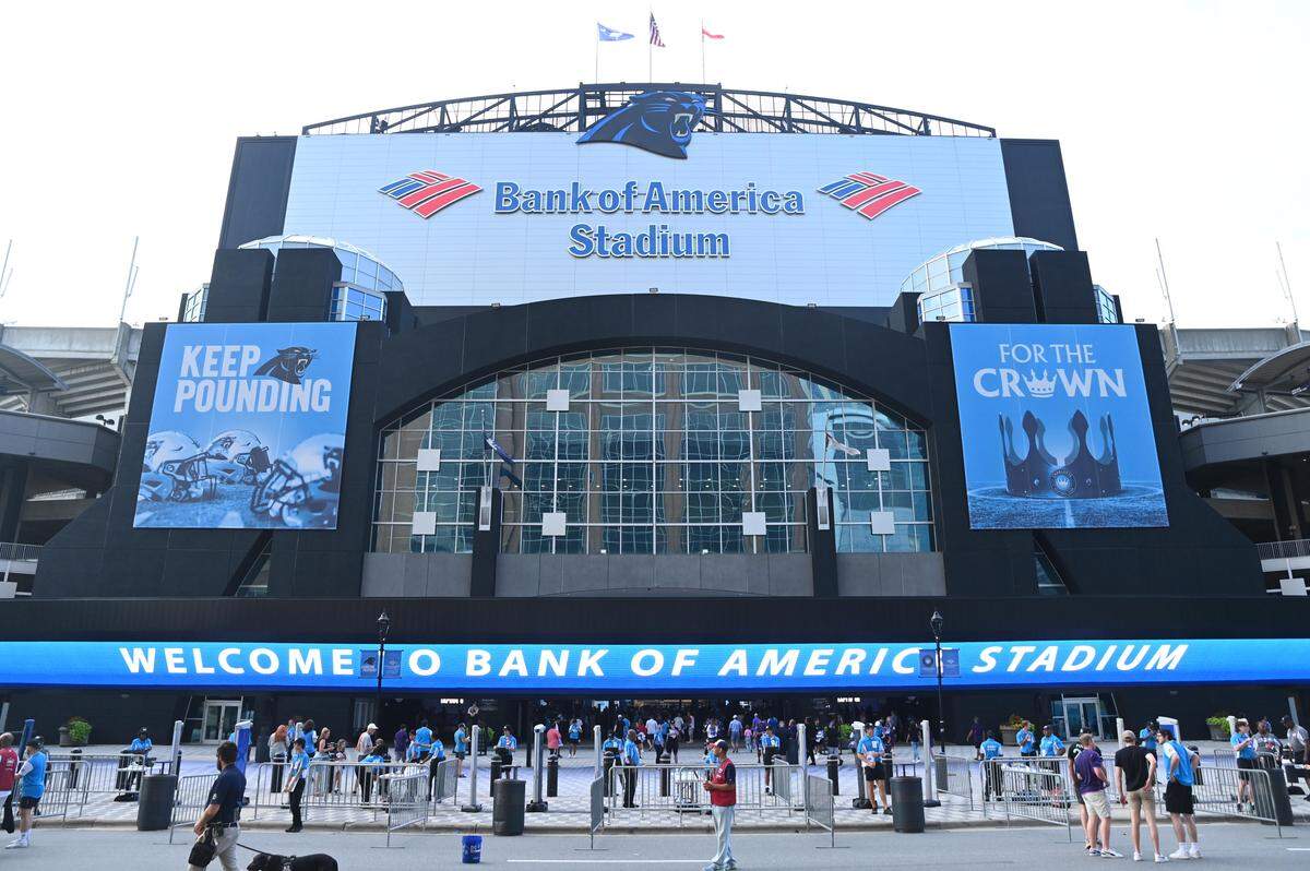 Charlotte’s Bank of America Stadium is home to the Carolina Panthers and Charlotte FC.
