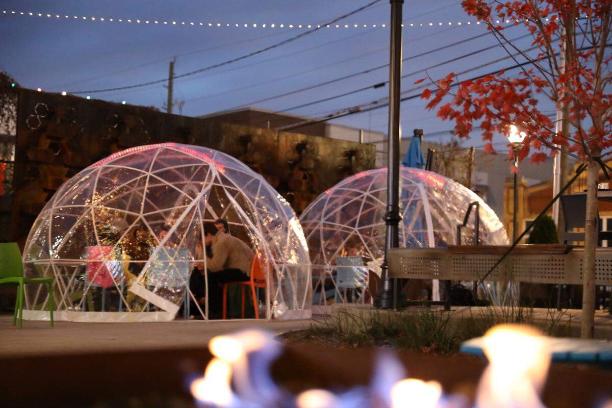 State of Confusion, located in South End, has several igloos available for guests this winter.