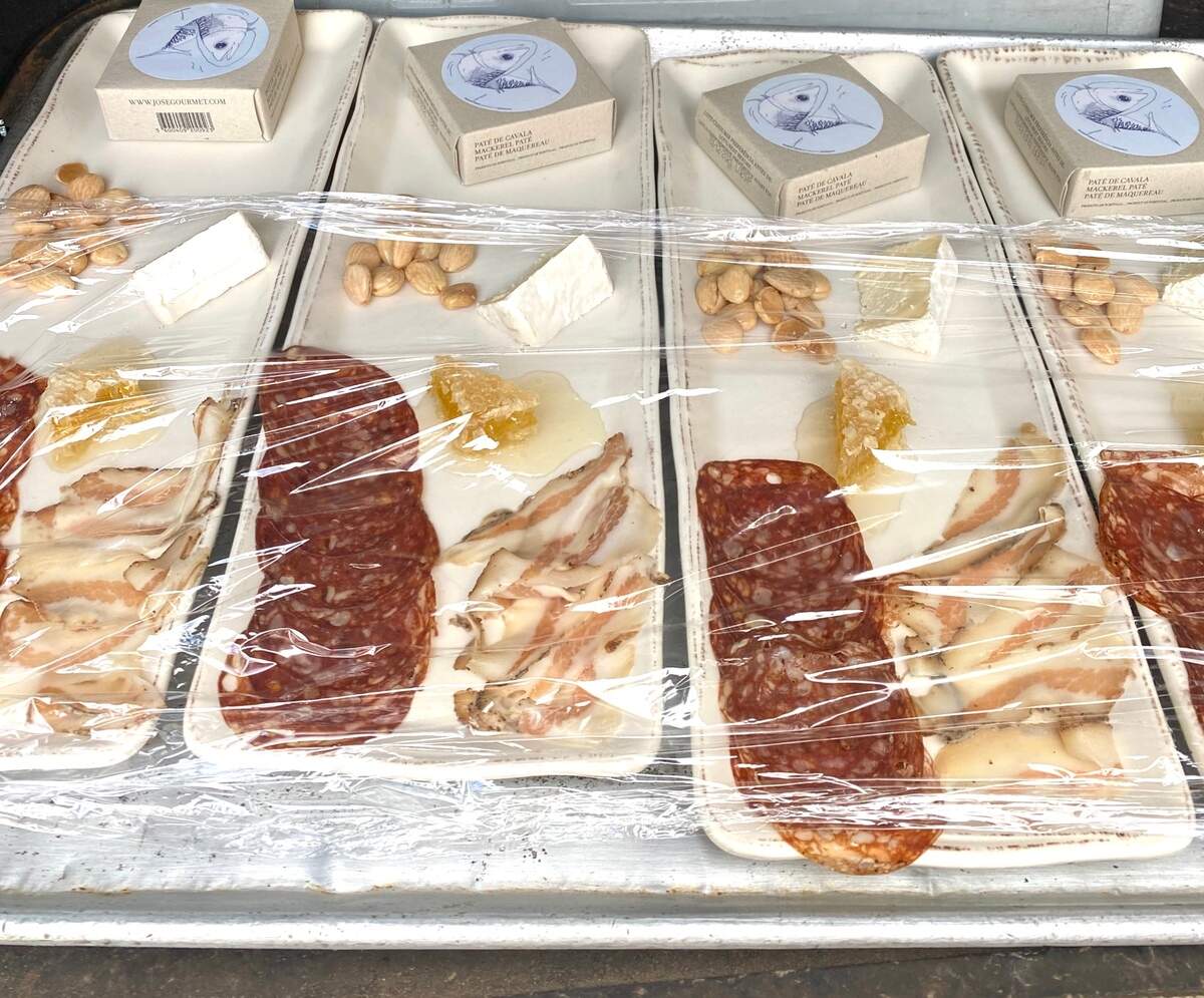 Everything was plated separately for each couple during a Supperland investor tour and tasting.