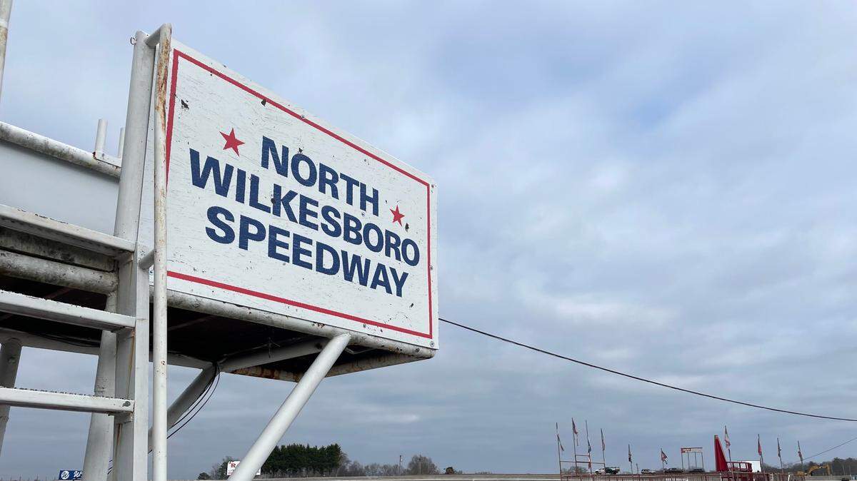 Construction ongoing at North Wilkesboro Speedway in Wilkes County.