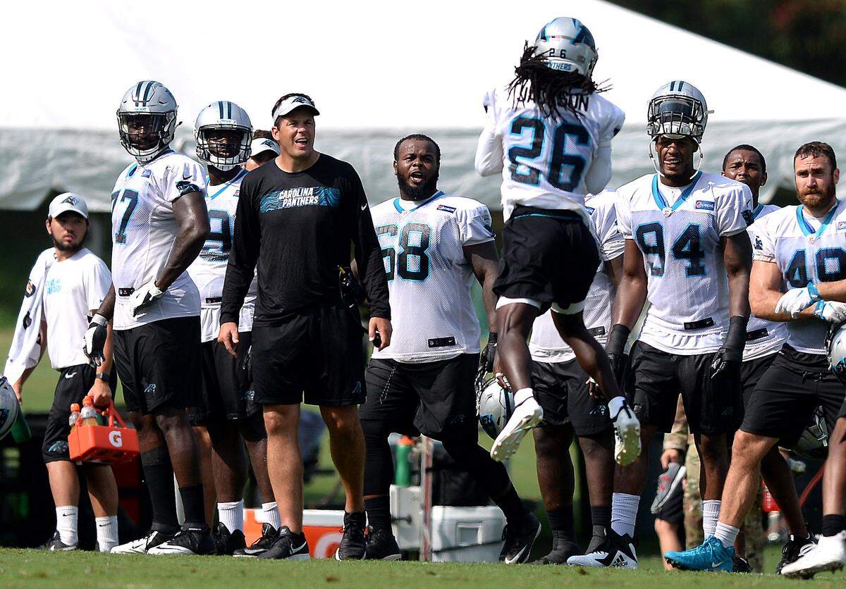 Carolina Panthers cornerback Donte Jackson (26) has made plays throughout training camp, and teammates have noticed.