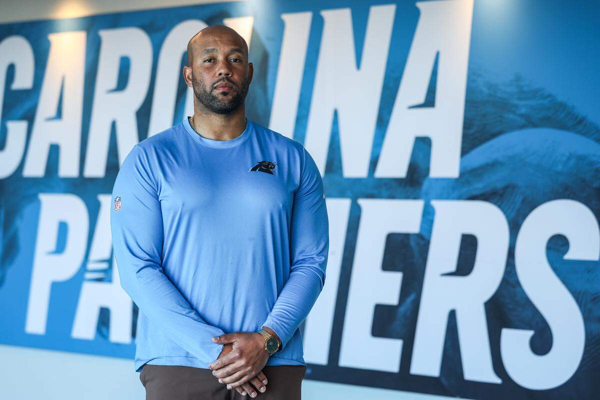 Jared Kirksey, the Panthers’ director of college scouting, worked for the Houston Texans, Tampa Bay Buccaneers and Jacksonville Jaguars before arriving in Carolina in 2021 as a national scout.