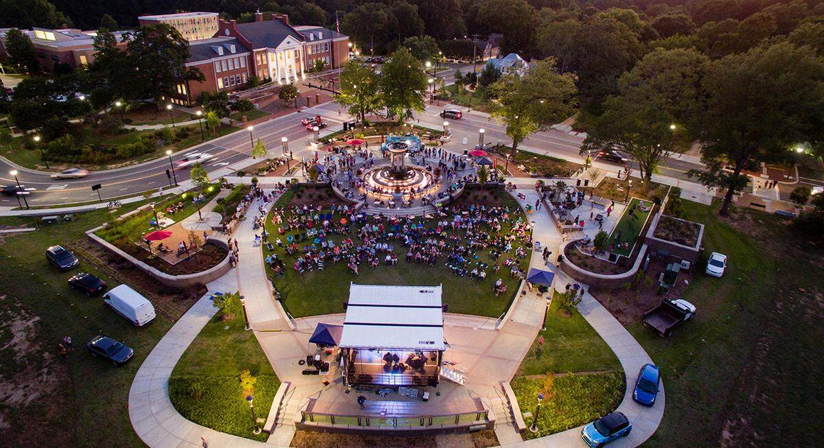 Downtown Park in Cary, North Carolina