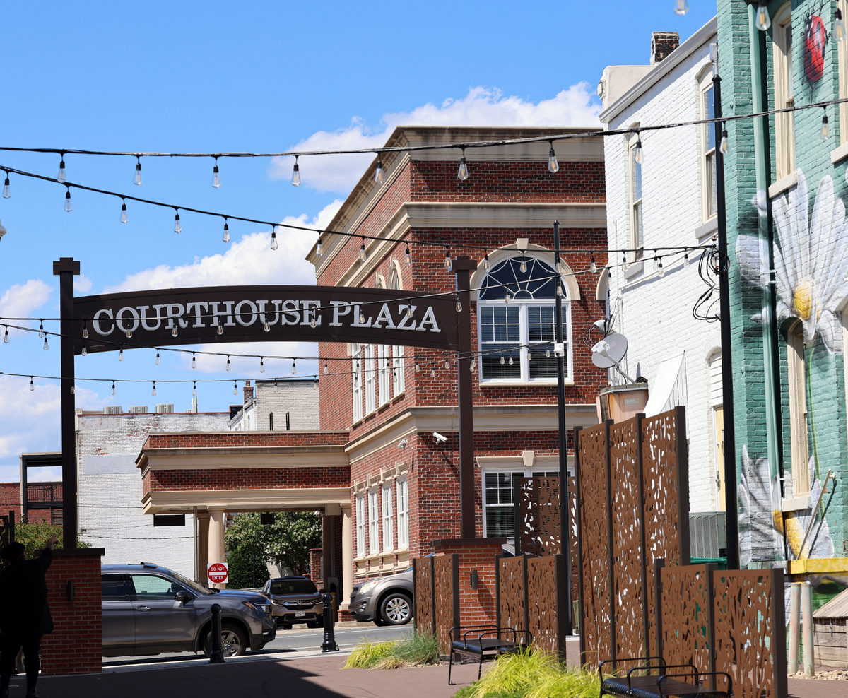 Courthouse Plaza is just one of the redesigned gathering space in historic downtown Albemarle. It’s a sign of change as the area enters into a milestone population increase.