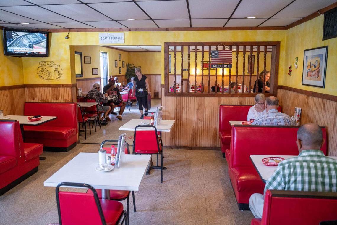 The dining areas at Carolina Family Restaurant.