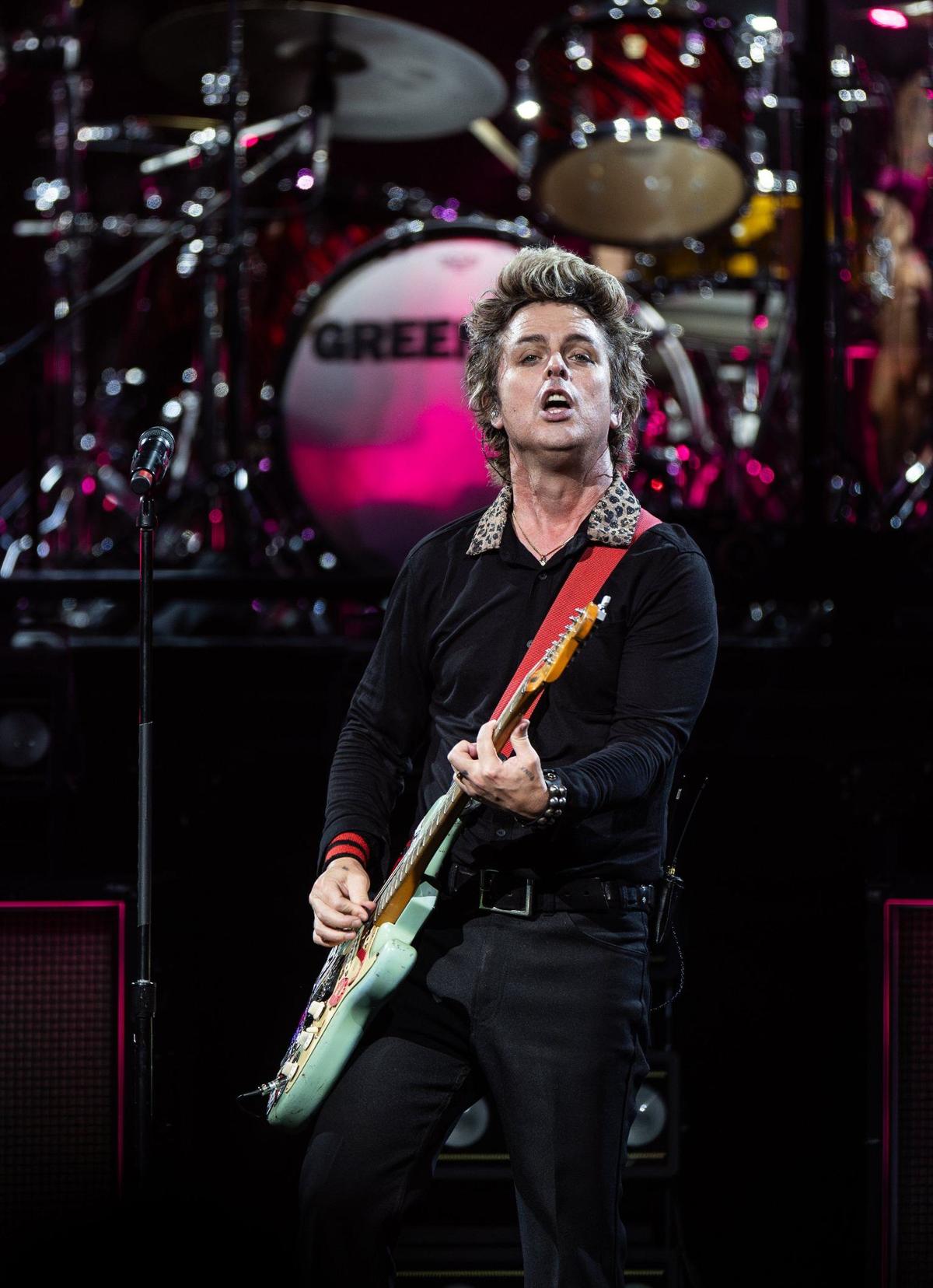 Green Day performs at the PNC Music Pavilion in Charlotte, N.C., on Monday, August 26, 2024.