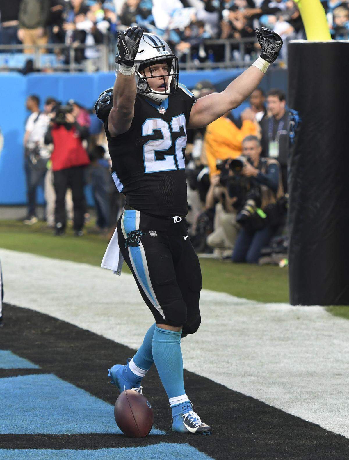 Carolina Panthers running back Christian McCaffrey is having one of the most productive seasons in the NFL, and is racking up sponsorships and endorsement deals. Still, he likes to stay low-key. He might not be able to do so much longer.