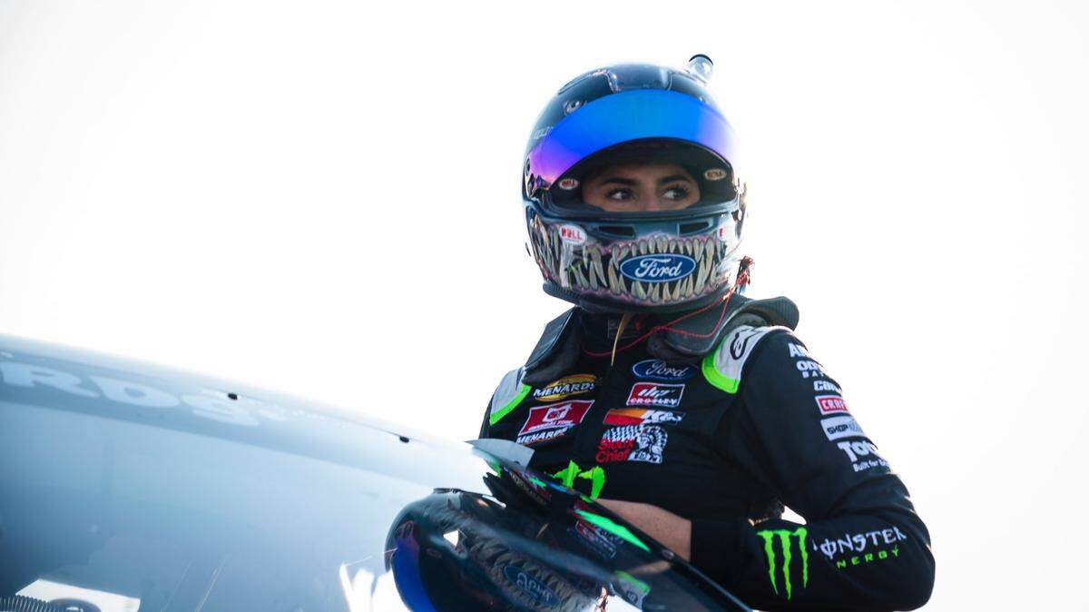 NASCAR driver Hailie Deegan.