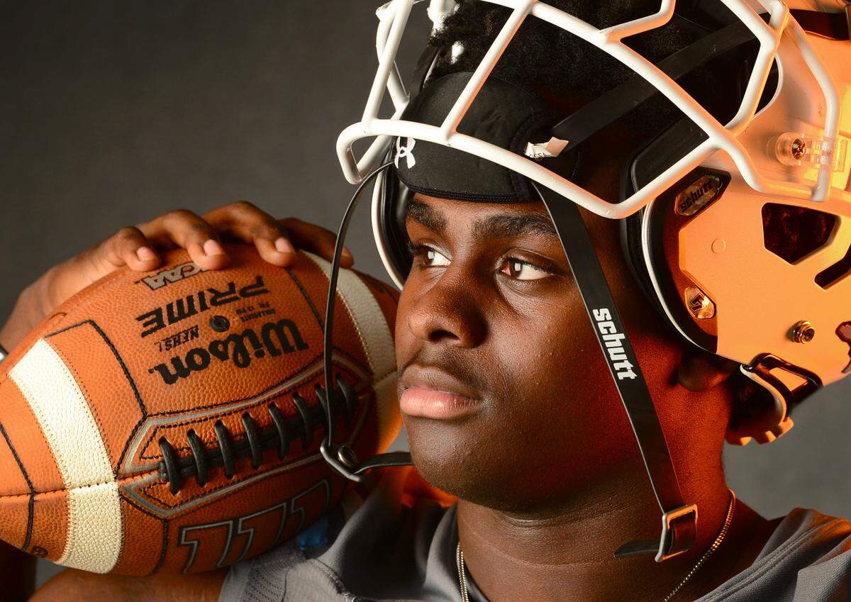 Hough Huskies linebacker LJ Porter on Tuesday, December 9, 2025.