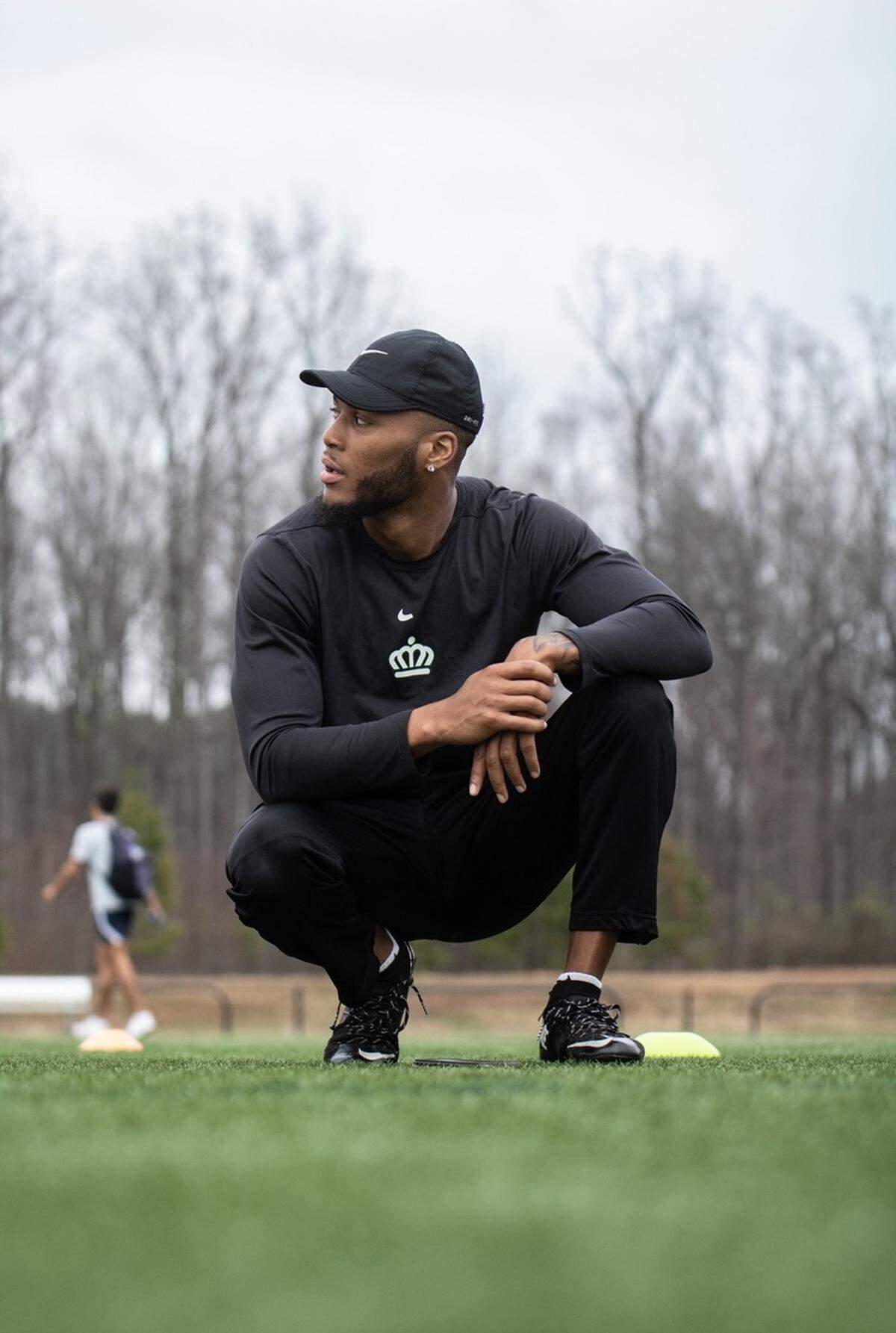 Butler High School assistant coach and former Charlotte 49er football player Denzel Irvin.
