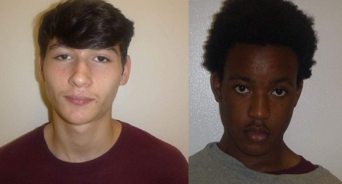 Police are looking for two boys who escaped a juvenile detention facility in North Carolina, the NC Department of Public Safey says. The two are Christopher H, left, and Mikal M, right.