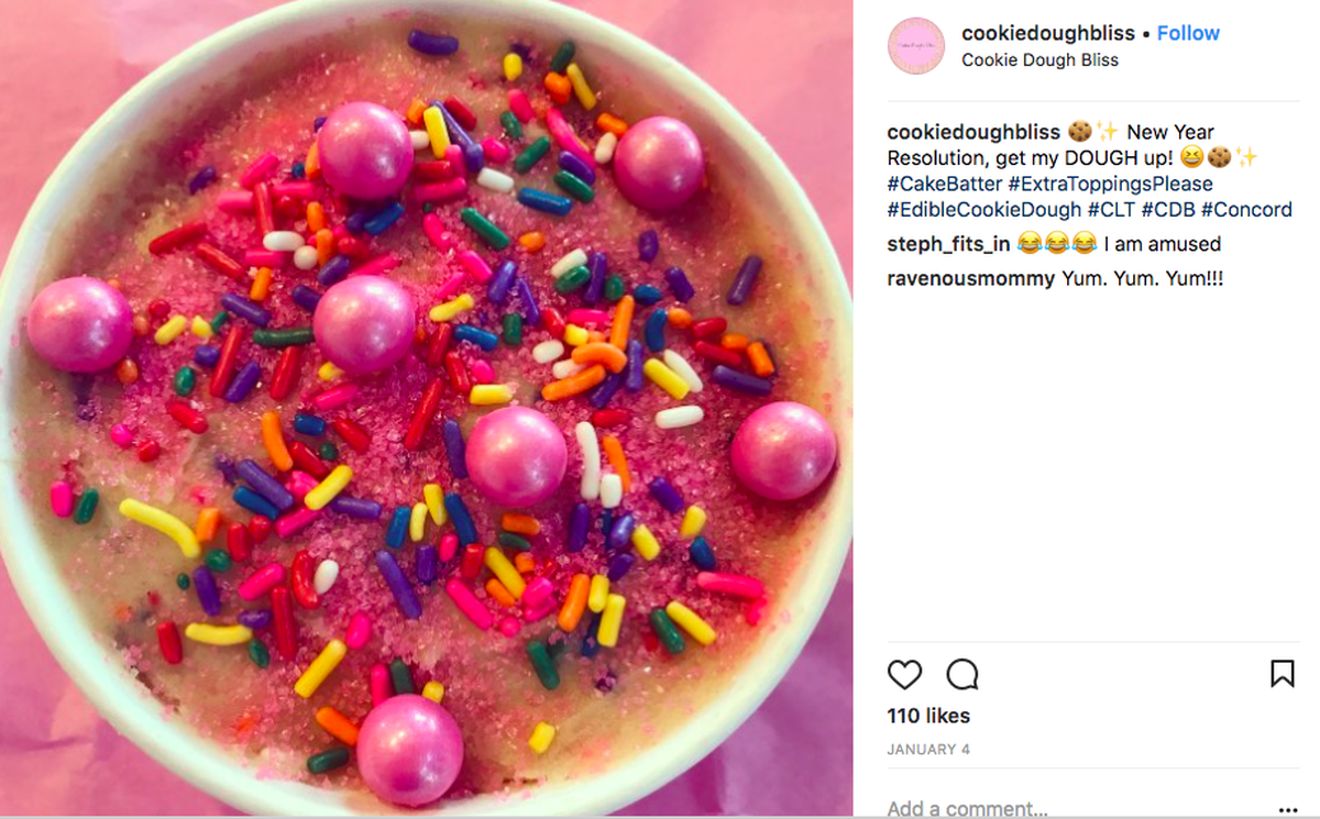 Edible cookie dough