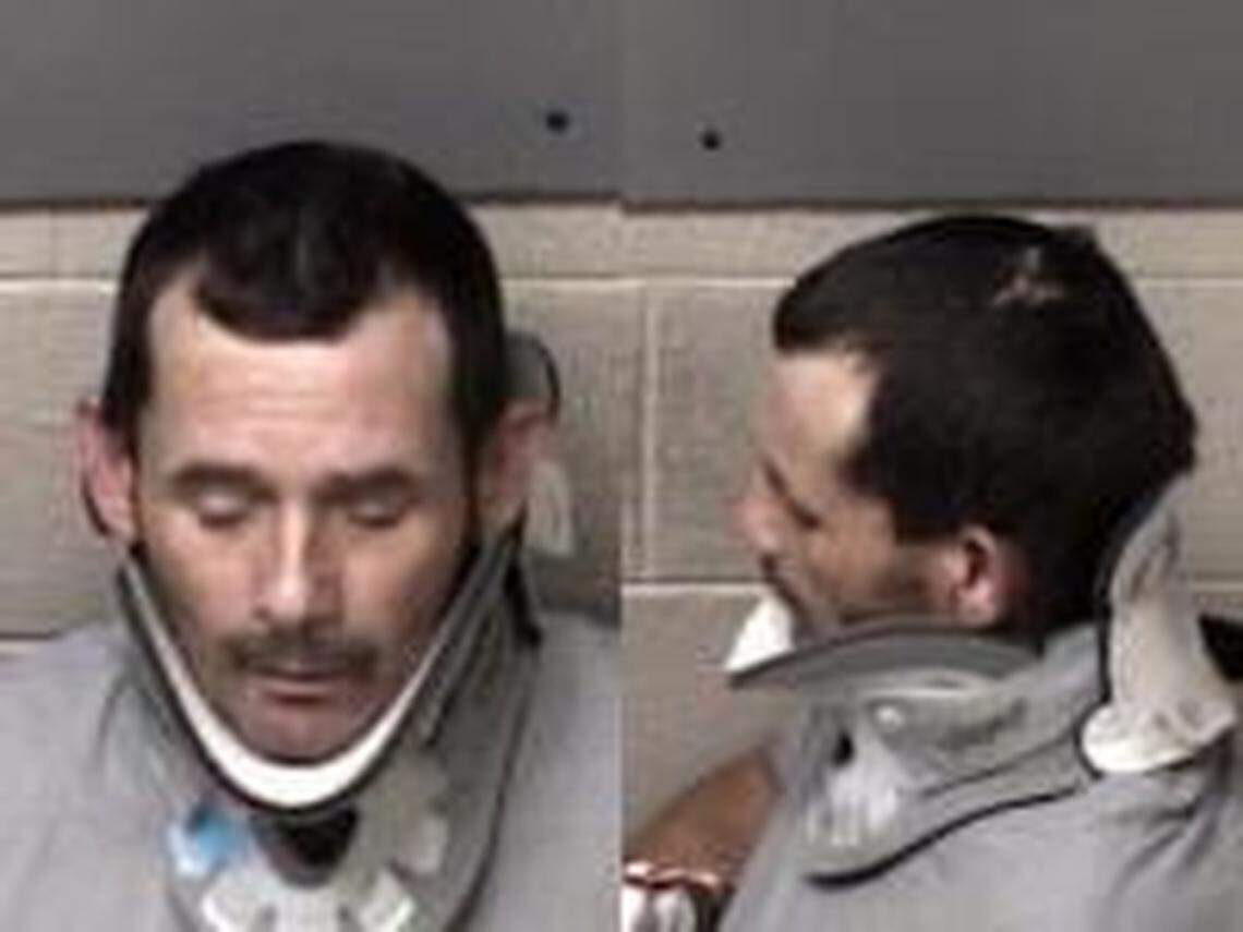 Donnie Ray Cobb, shortly after the June 26 crash that killed 6-year-old Liam Lagunas.