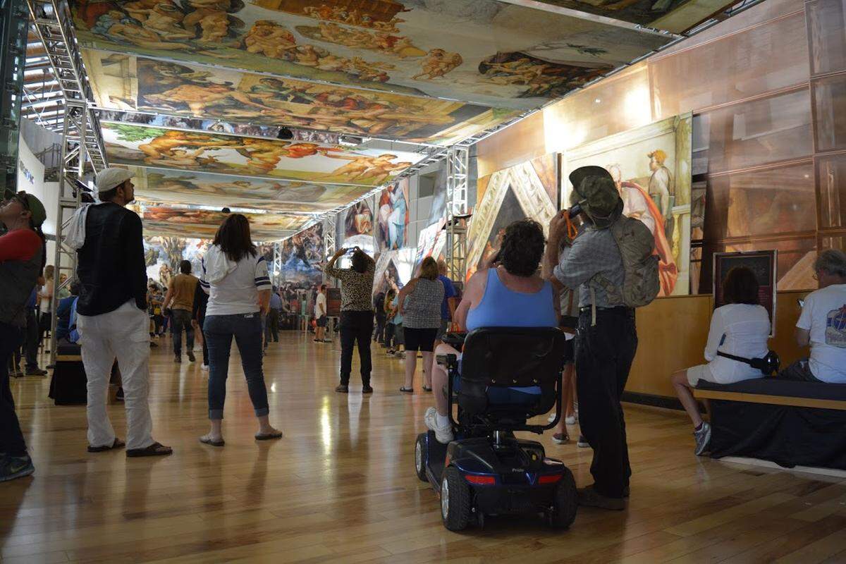 The exhibition is wheelchair accessible, and a downloadable audio guide will be available for the visually impaired.
