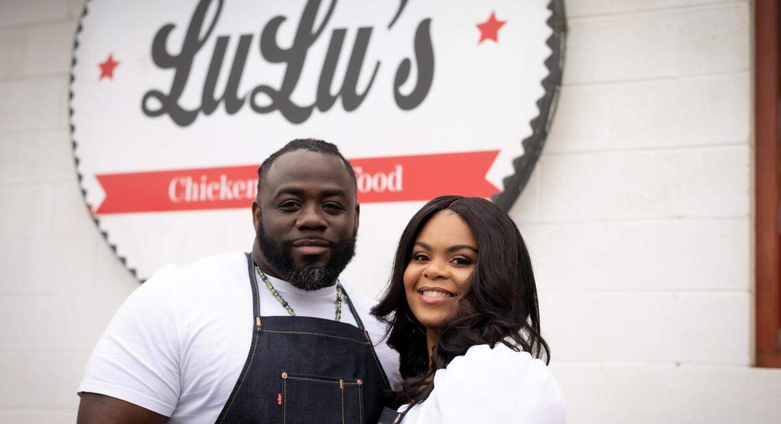 Lulu’s Maryland Style Chicken & Seafood owners Jay Davis and Miketa Proctor.