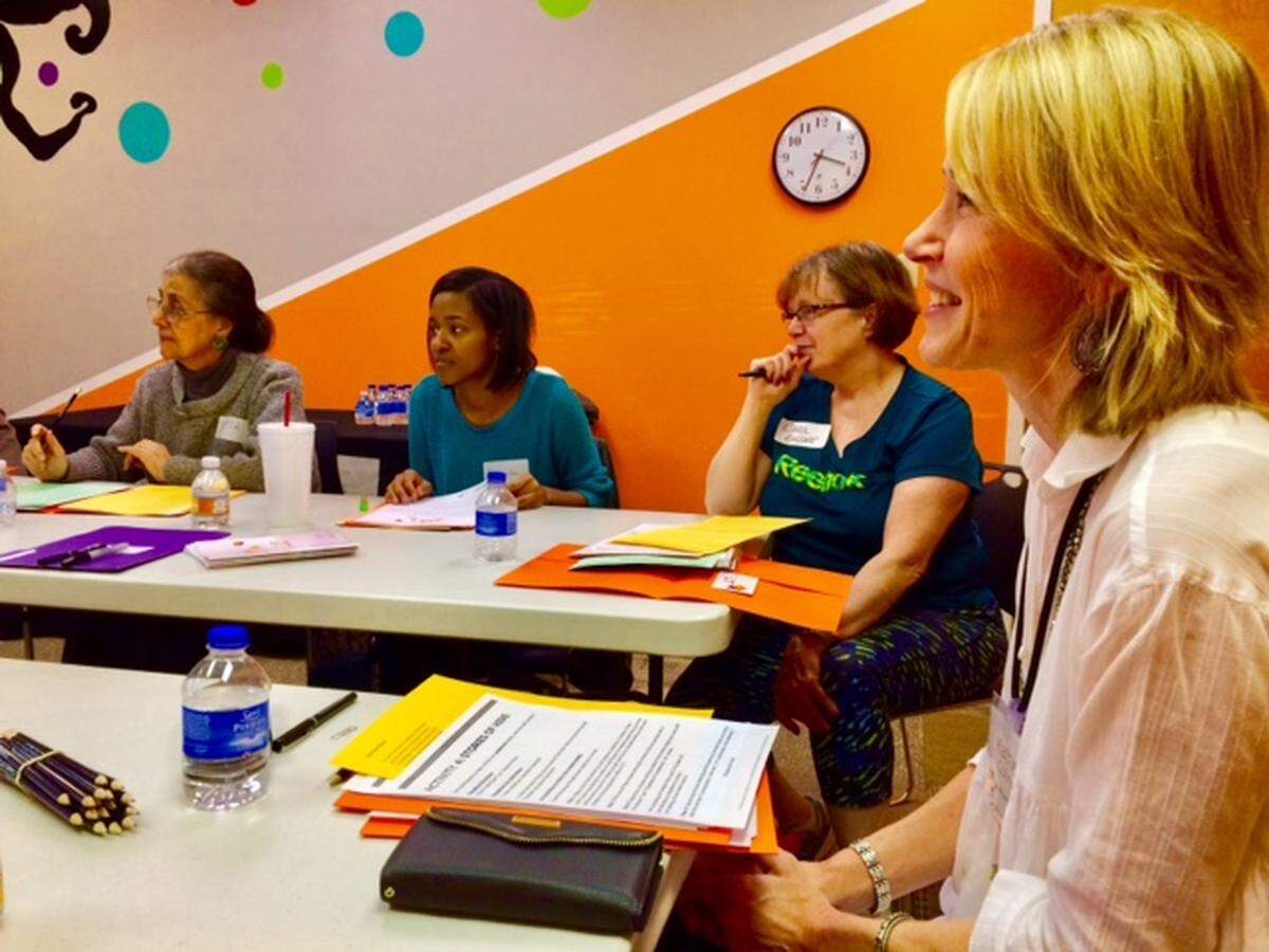 A class at Charlotte Lit with Kathie Collins.