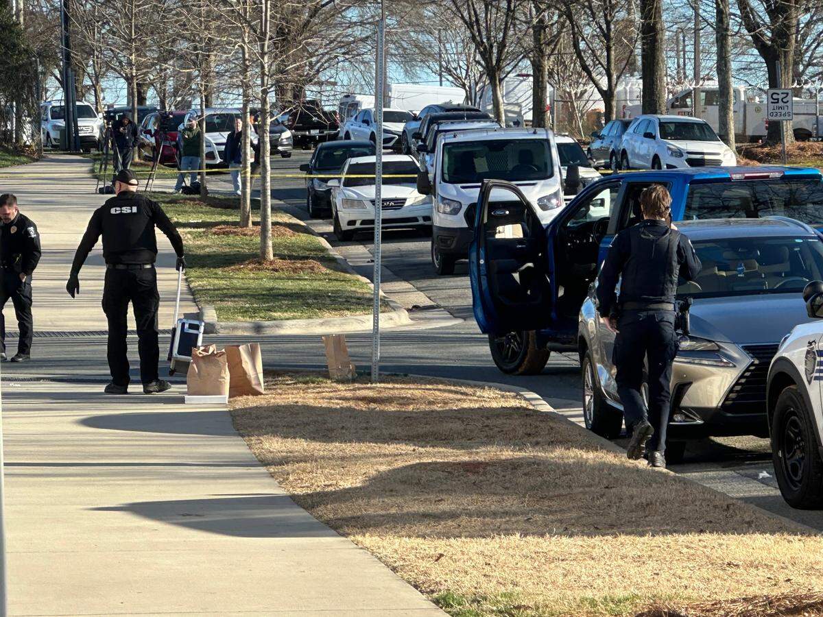 Charlotte police investigated a shooting on Thursday afternoon, close to Martin Luther King Jr. Middle School.