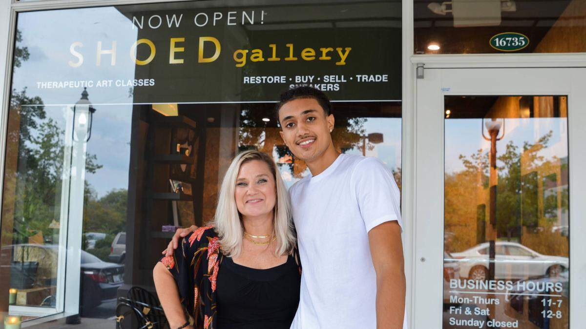 Ingrid Butler and Irie Butler have worked together to open Shoed Gallery, a space that’s half custom art sneakers and half art therapy.