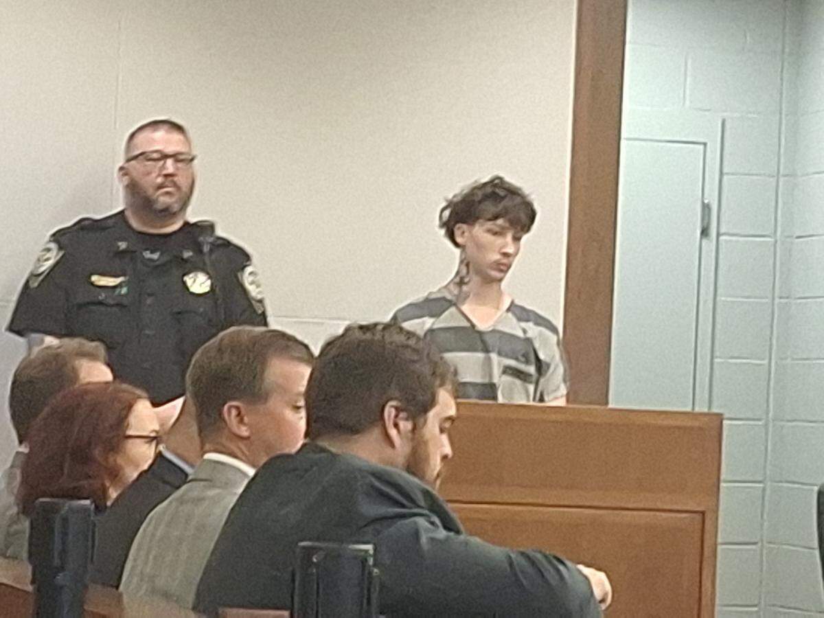 Garon Nathaniel Killian, 20, of Lenoir, appears in Catawba County District Court for his arraignment on a charge of attempted first-degree murder in a shooting at a party that killed a man and injured 11 people.