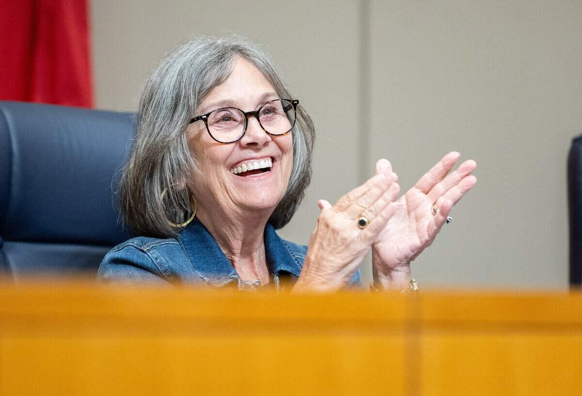 CMS board member Cynthia Stone during Tuesday’s board meeting.