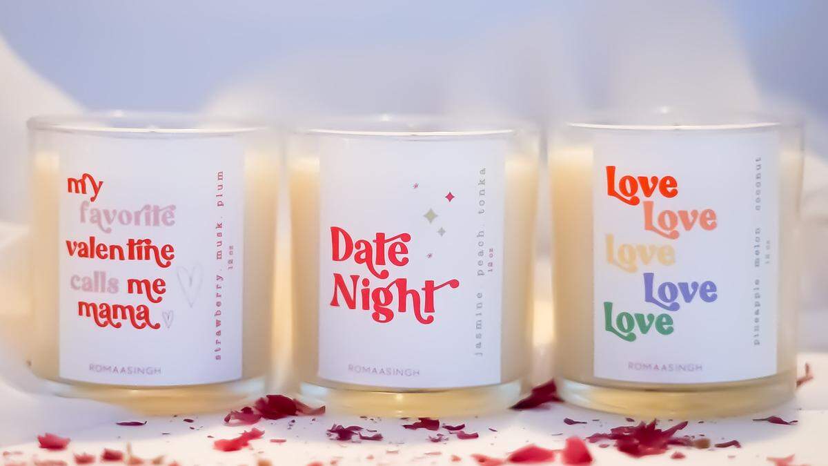 Find a locally made candle to set the mood with from ROMAASINGH.