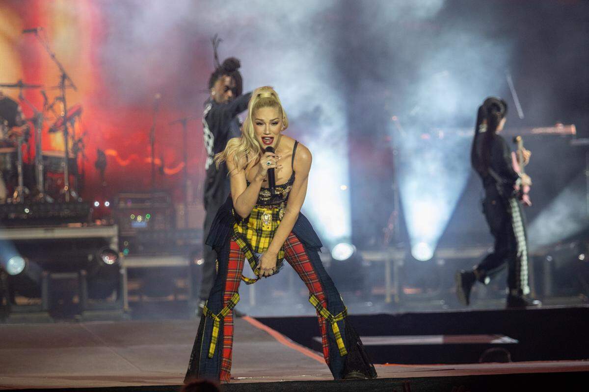 Gwen Stefani performs at the Lovin’ Life Festival on May 2, 2025.