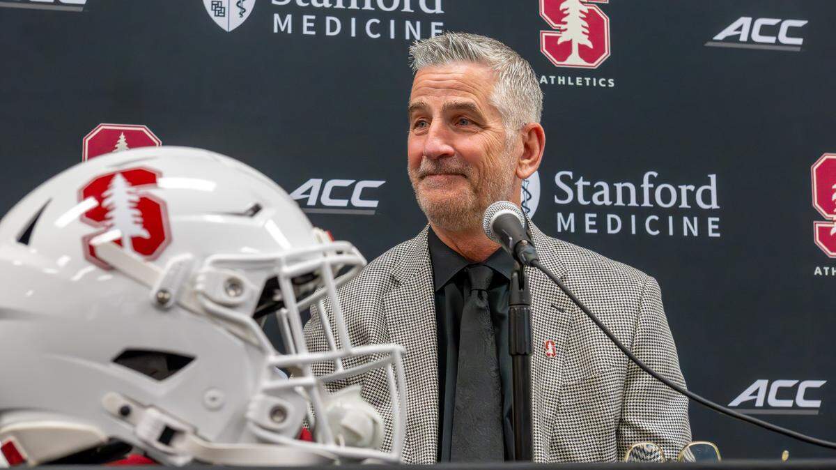Former Carolina Panthers coach Frank Reich is now leading Stanford’s football program. Courtesy of Stanford Athletics.