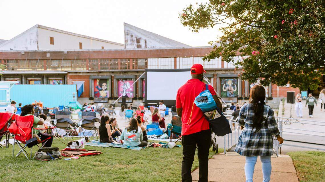 Camp North End’s free movie series, Crossroads Cinema, is held on Thursday nights through the end of August.