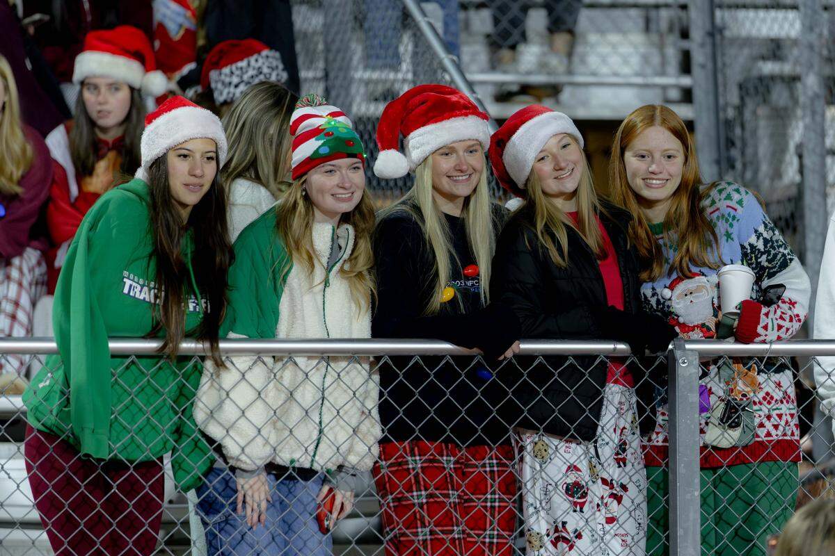 Students braved the cold to watch their Warrior's take on the Independence Patriots in the NCHSAA quarterfinal game Friday, November 28, 2025.