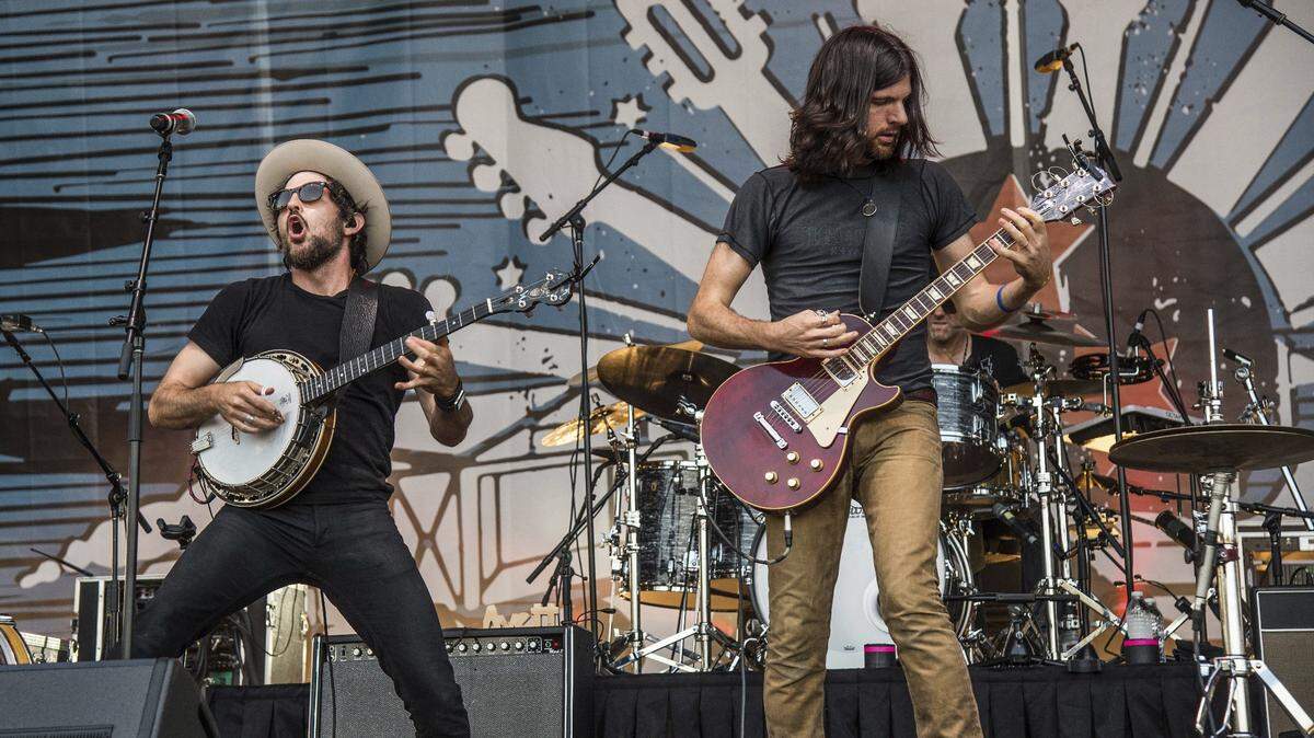 Scott Avett, left, and Seth Avett of The Avett Brothers perform at the Pilgrimage Music and Cultural Festival on Sept. 23, 2017, in Franklin, Tenn.