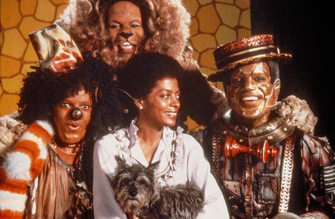 Part of the all-star cast of “The Wiz” movie from 1978. From left, Michael Jackson as Scarecrow, Ted Ross as Cowardly Lion, Diana Ross as Dorothy and Nipsey Russell as Tinman. The movie was one of Phillip Johnson Richardson’s favorites when he was growing up in Charlotte.