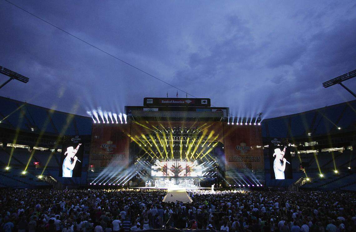 Kenny Chesney performs at Bank of America Stadium on June 24, 2012.