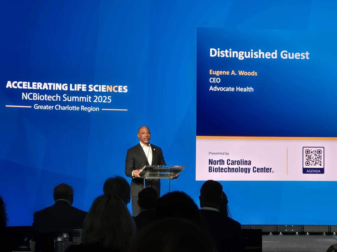 Gene Woods, CEO of Advocate Health, talks about the growth of the life sciences industry in Charlotte.