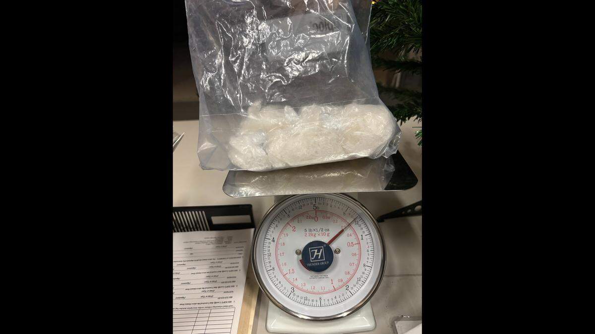 This bag of meth was discovered during the traffic stop in the Boiling Spring Lakes area of Brunswick County, the sheriff’s office said.
