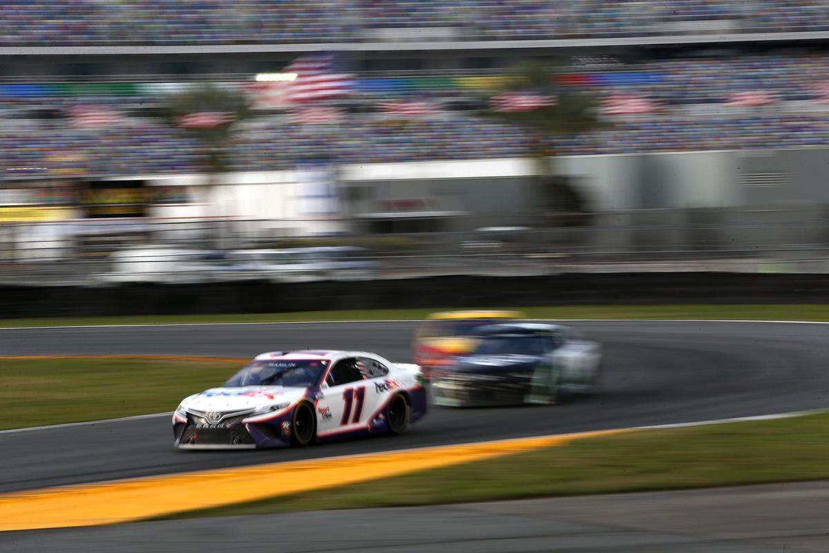 Denny Hamlin, driver of the No. 11 FedEx Express Toyota, said after Sunday’s race at the Daytona road course that he wants more road courses on the schedule. It’s believed that comment was sarcastic, but he wouldn’t confirm.